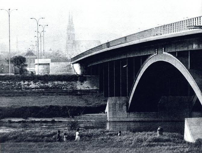 Savski most 1976. godine (Foto Pavao Cajzek)